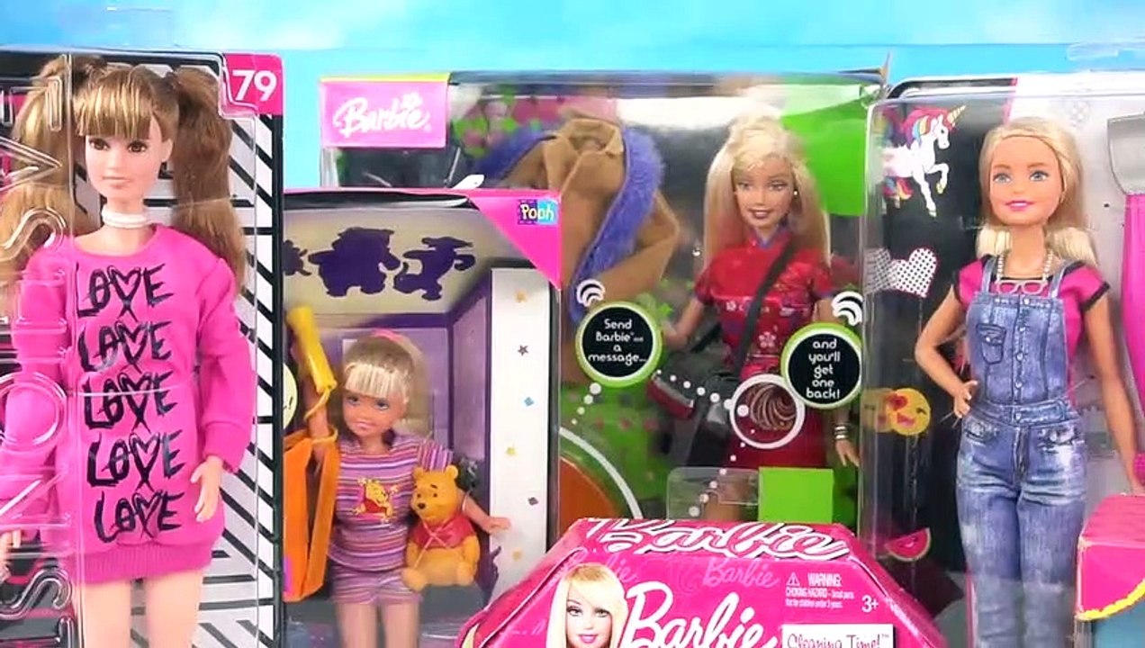 Big Barbie Toy Unboxing - Barbie Pool, Food, Emoji Doll and Barbie