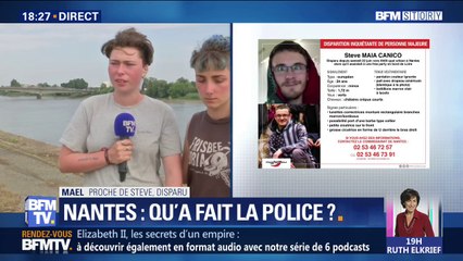 Nantes: le jeune homme disparu dans la Loire "n'était pas du tout dans l'optique d'agresser les policiers" selon un de ses proches