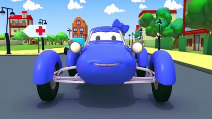 Tom The Tow Truck and the little Racing Car in Car City |Trucks cartoon for kids