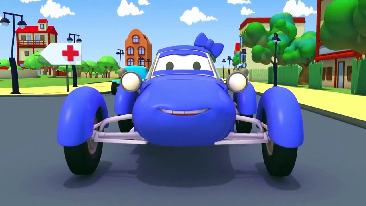 Tom The Tow Truck and the little Racing Car in Car City |Trucks cartoon for kids