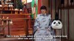 Shinto priest in Japan wears handmade panda mask to attract visitors to her shrine