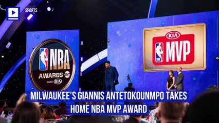 Milwaukee's Giannis Antetokounmpo Takes Home NBA MVP Award