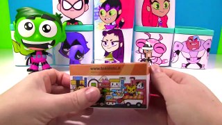 Unboxing Teen Titans Go Boxes with Robin Starfire & Raven Toys