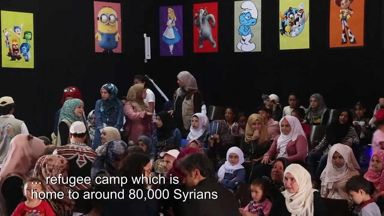 Cinema Zaatari returns joy to Syrian refugee children in Jordan