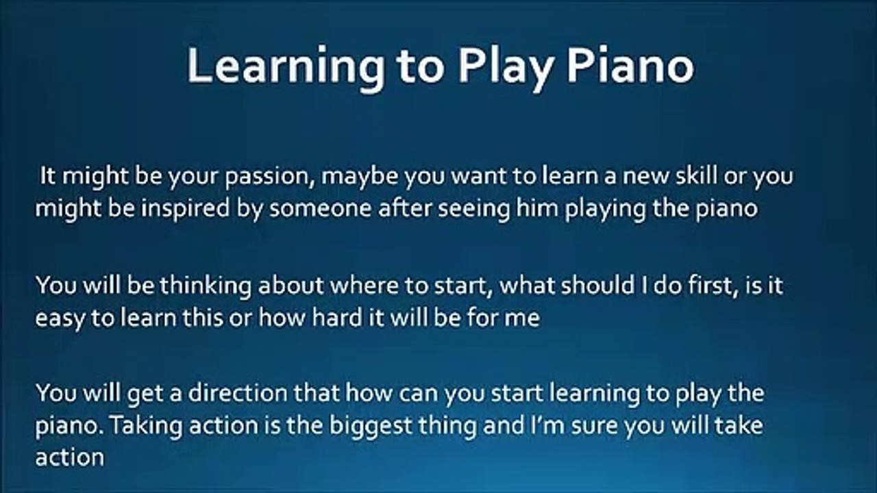 How to Play Piano for Beginners
