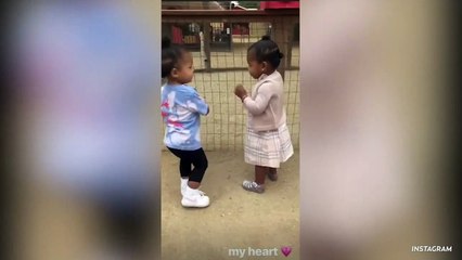 Stormi And True Hugging And Dancing At The Petting Zoo Might Just Be The Highlight Of 2019