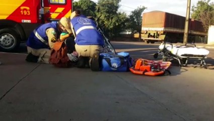 Jovem de 19 anos sofre queda com moto e fica ferida no São Cristóvão