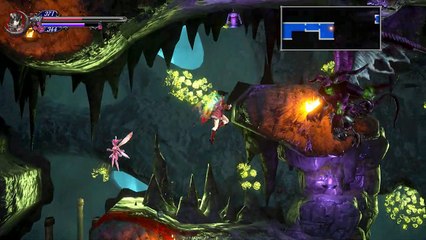 Bloodstained ROTN,Gameplay Español 11, Vaciando la fuente de sangre para conseguir nadar bajo el agua