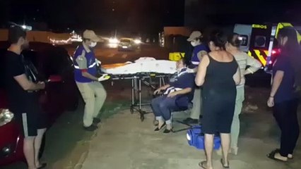 Mulher é atropelada por carro em trecho escuro da Rua Salgado Filho