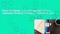 About For Books  Linne & Ringsrud's Clinical Laboratory Science: Concepts, Procedures, and