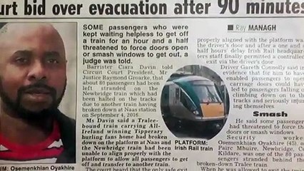 AFRICAN sues Irish Rail for 60k for fall