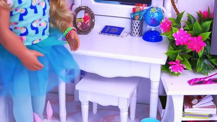 Baby Doll House Cleaning Doll Clothes Washing Machine & Vacuum Cleaner!