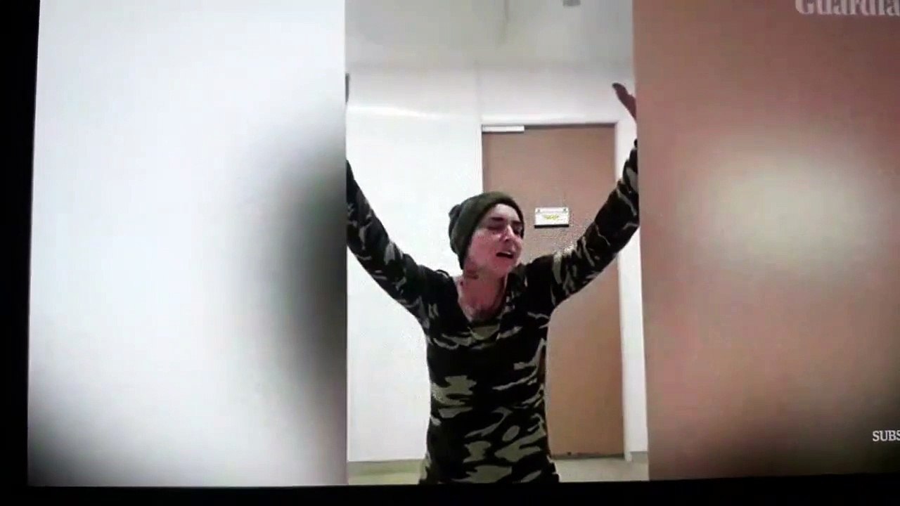 Shuhuda Davitt sings part of the Muslim call to prayer