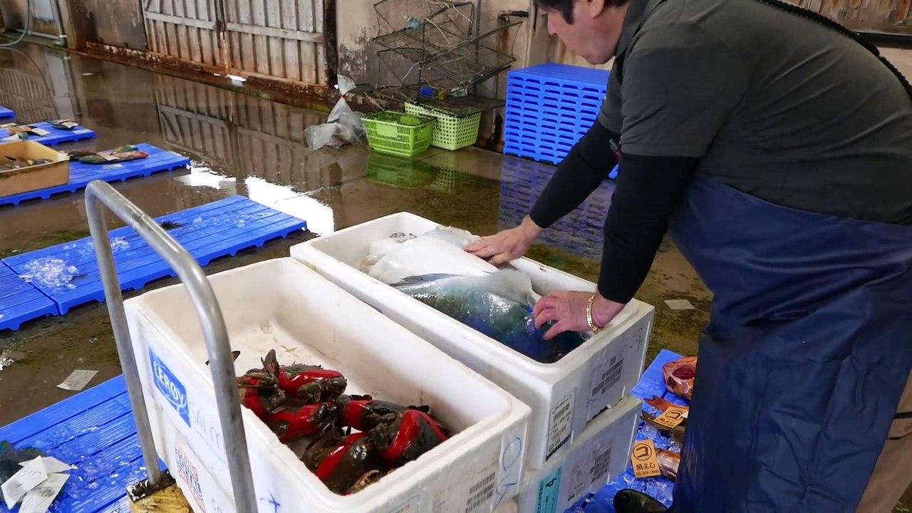 Japanese Street Food - PUFFERFISH Puffer Fish Okinawa Seafood Japan