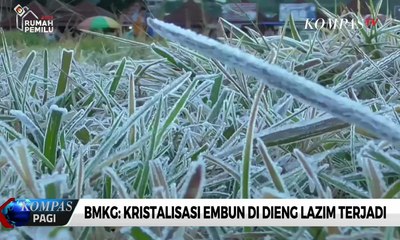 BMKG: Kristalisasi Embun di Dieng Lazim Terjadi