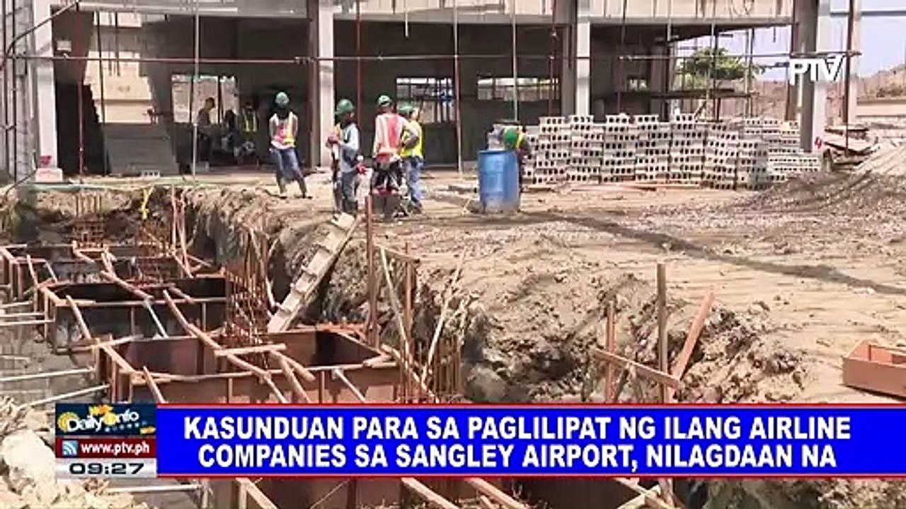 Kasunduan para sa paglilipat ng ilang airline companies sa Sangley Airport, nilagdaan na