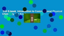 Full E-book  Introduction to Computational Physical Chemistry  For Kindle