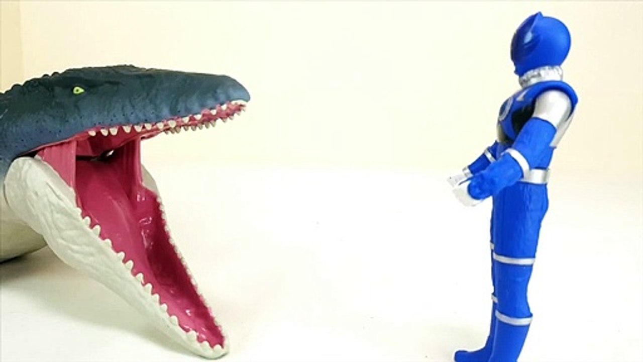 Power Rangers Go into the Jurassic World Mosasaurus spo spo Movie for Kids