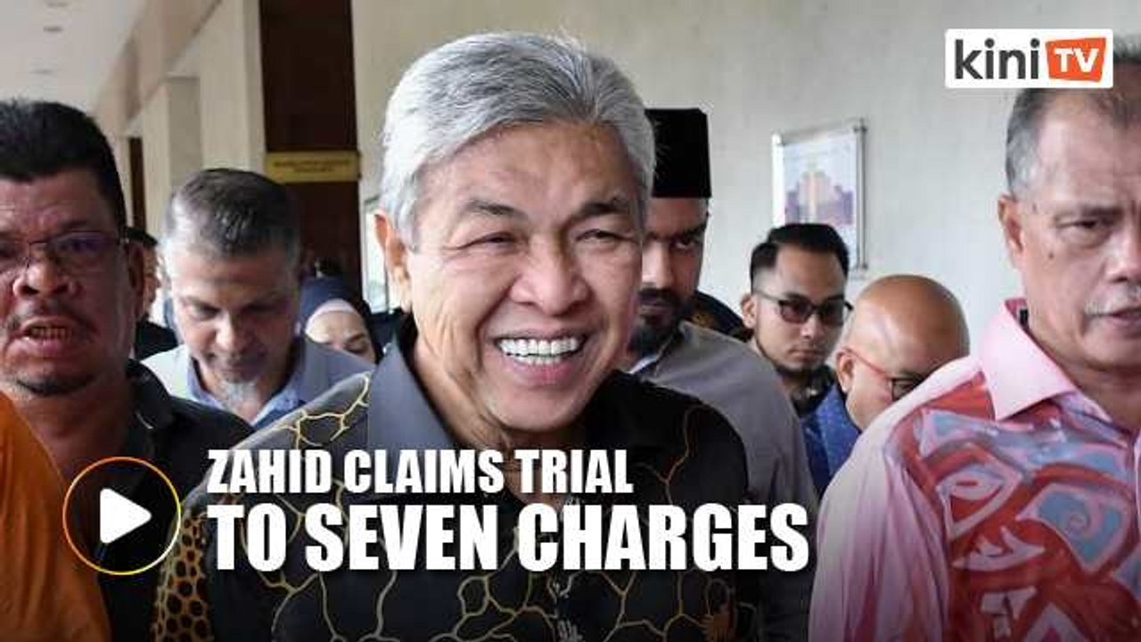 Zahid claims trial to seven bribery charges