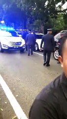 Agong stops to help fender-bender victim on road to Putrajaya