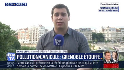 Grenoble suffoque sous la chaleur et la pollution, le Mont Blanc devrait lui frôler les 0°C ce mercredi