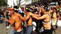 Indígenas waorani protestan en Quito en defensa de fallo que veta ingreso de petroleras