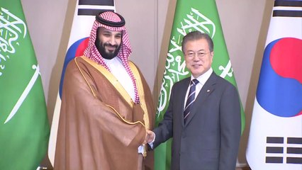 문 대통령, 빈 살만 왕세자 회담...4대 그룹 총수 오찬 참석 / YTN