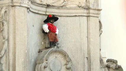 Bruxelles capitale della canicola: ha caldo anche il Manneken-Pis