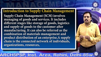 Dr.  Amit Kumar || Supply Chain Management & Logistics || MBA || TIAS || TECNIA TV