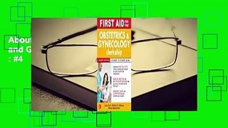 About For Books First Aid for the Obstetrics and Gynecology Clerkship Best Sellers Rank : #4