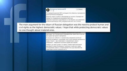 Consiglio d'Europa: l'Ucraina contesta la riammissione della Russia