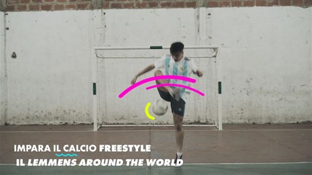 I trick del calcio freestyle: il lemmens around the world