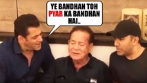 Salman Khan's EMOTIONAL Moment SINGING for Dad Salim Khan with Family At House Galaxy