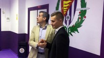 Presentación de Jorge de Frutos con el Real Valladolid