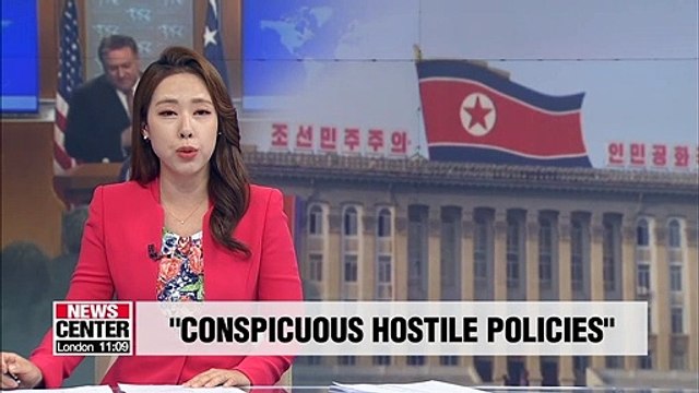 N. Korea lashes out at U.S. on recent extension of sanctions, blames Pompeo