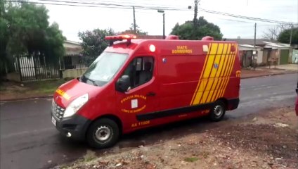 Homem recebe atendimento do Siate no Santa Cruz