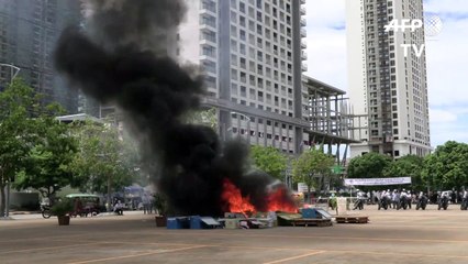 Cambodia holds drug burning ceremony