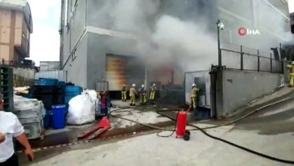 Hadımköy Atatürk Sanayi Sitesi'nde yangın