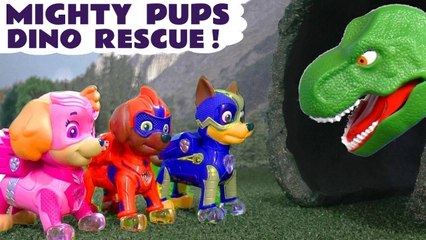 Paw Patrol Mighty Pups Dinosaur Rescue Toy Cartoon for Kids Children