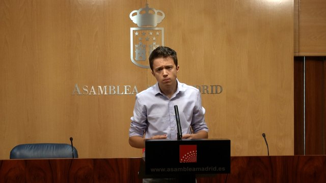Errejón, portavoz de Más Madrid en Asamblea