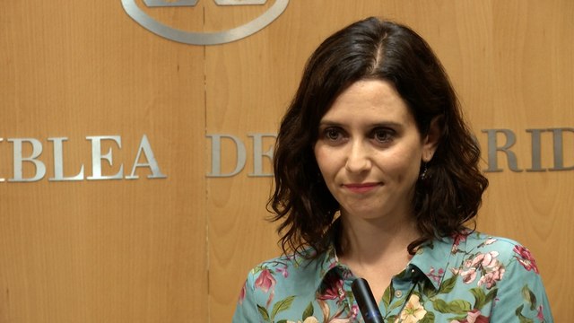 Isabel Ayuso en rueda de prensa
