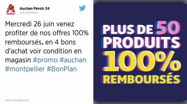 Soldes : Chez Auchan, des produits remboursés à 100 % sous forme de bons d’achat, ruée dans les magasins