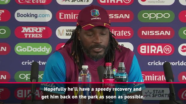 Gayle wishes Lara a speedy recovery