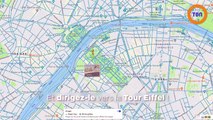 Découvrez la vue du dernier étage de la Tour Eiffel sur Street View