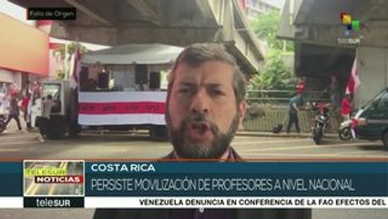 Quinta jornada de huelga intermitente continúa en Costa Rica