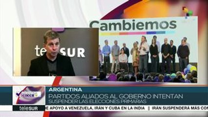 Télécharger la video: Argentina: partidos aliados al Gob. pretenden suspender las primarias