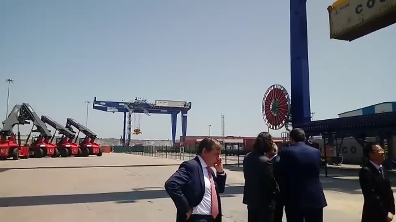 Inauguración de la ampliación de la terminal ferroviaria para contenedores