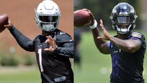 Who'll have more rush TDs in '19: Kyler or Lamar Jackson?