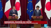 REPLAY - Les questions adressées à Emmanuel Macron et Shinzo Abe