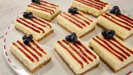 How to Make American Flag Cheesecake Bars